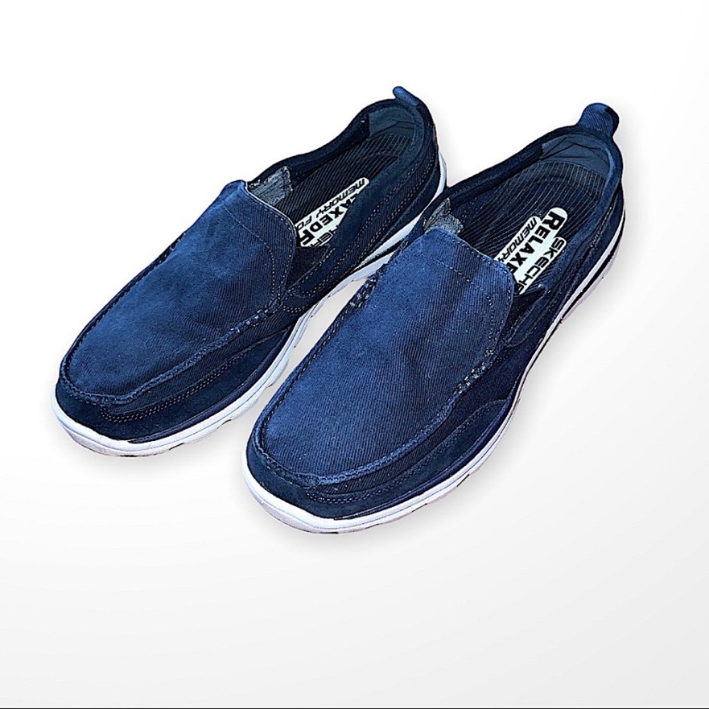 Mens Skechers Relaxed Fit: Superior - Milford (9.5) Navy Blue
